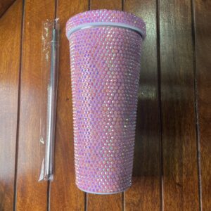 كوب كريستال الوردي الفاخر